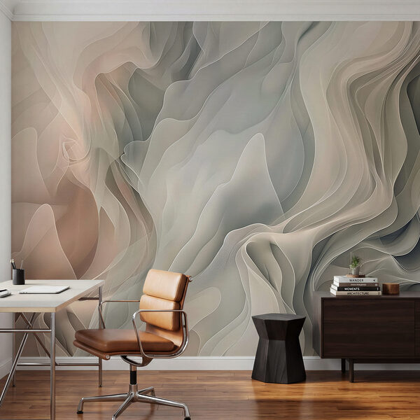 Ethereal waves in soft hues