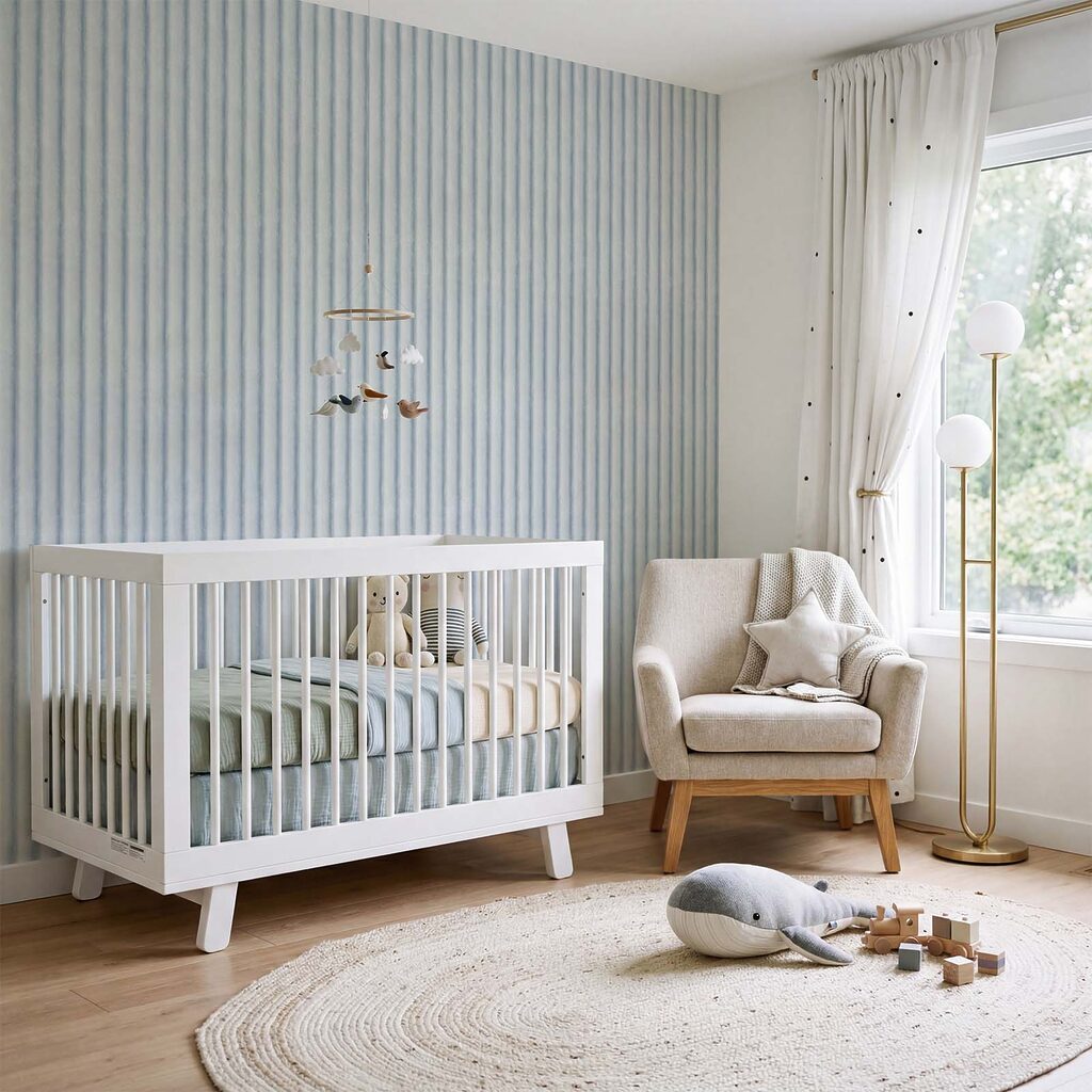 Subtle stripes in calming colors