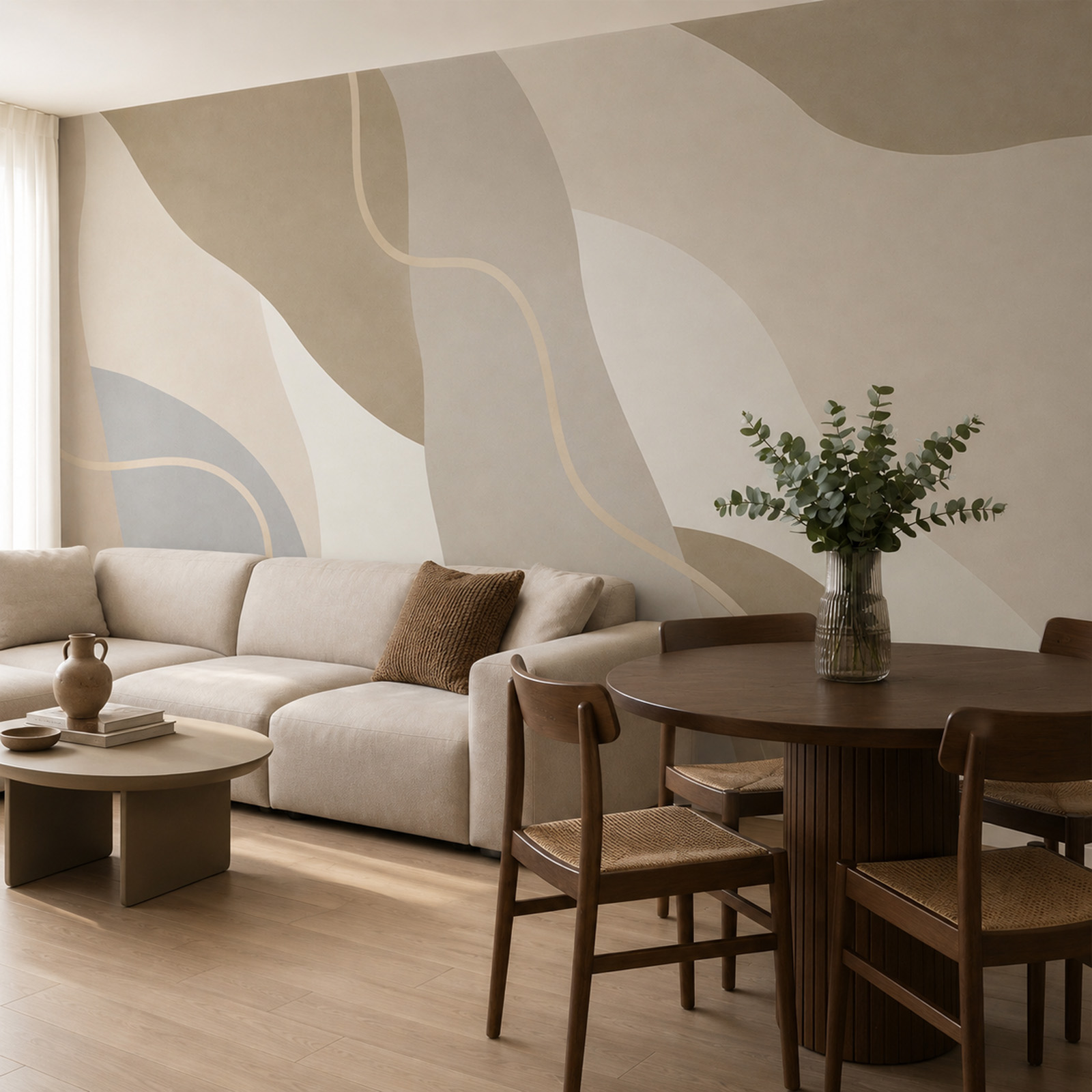Soft waves of neutral tones Soft waves of neutral tones
