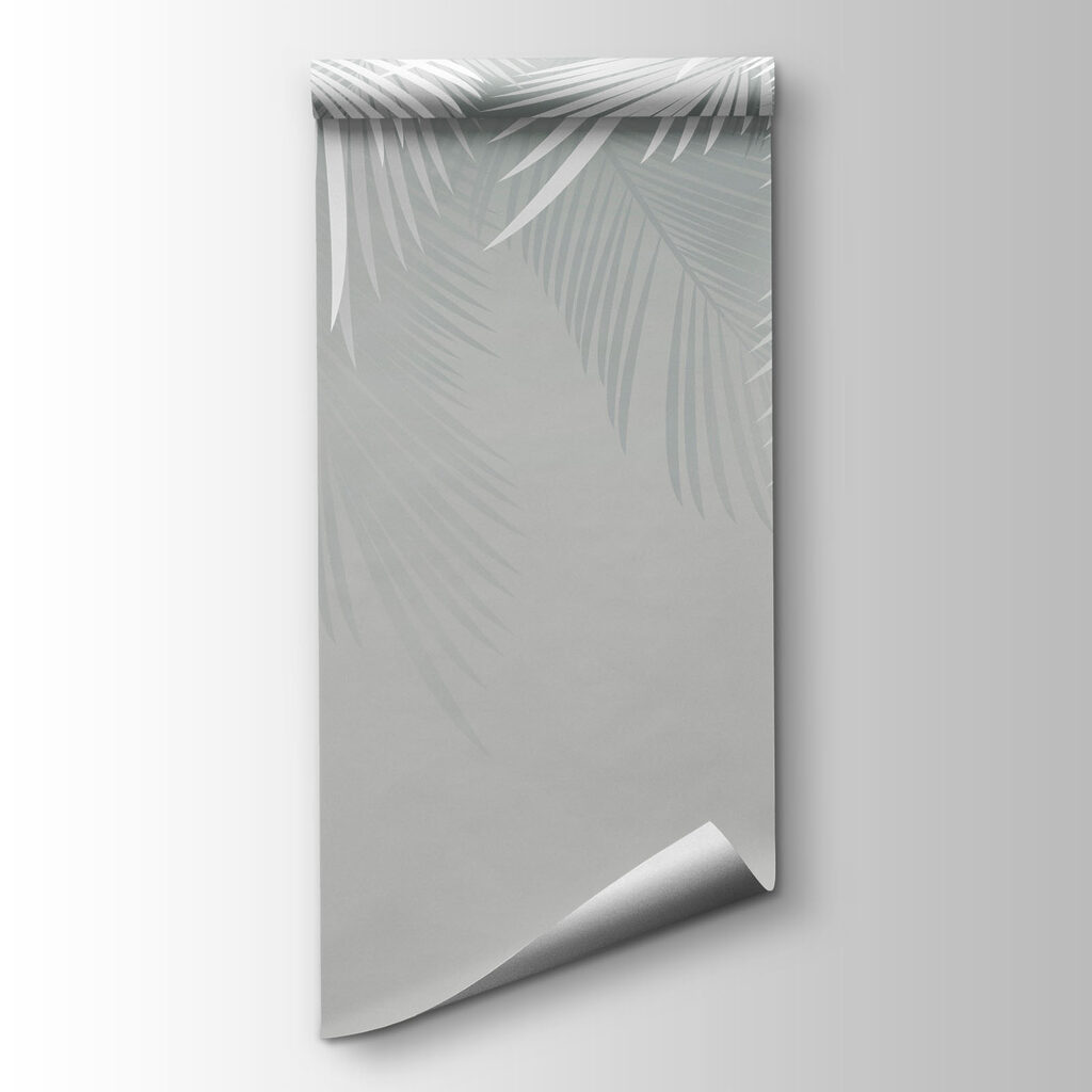 White feathered pattern on a gray background White feathered pattern on a gray background