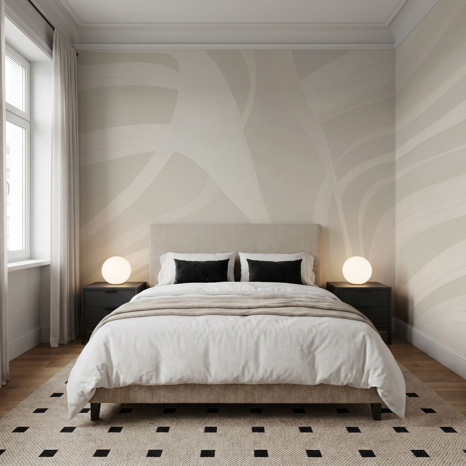 White and gray background