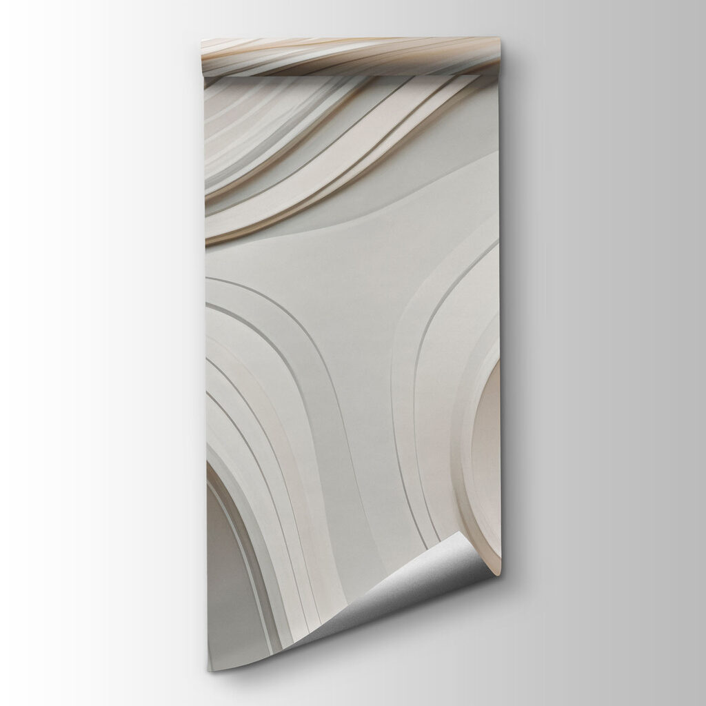 White and grey wavy lines