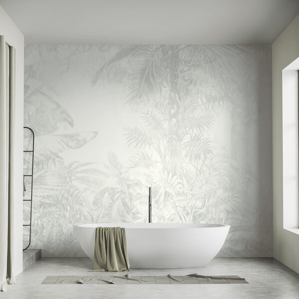 White background with plants White background with plants