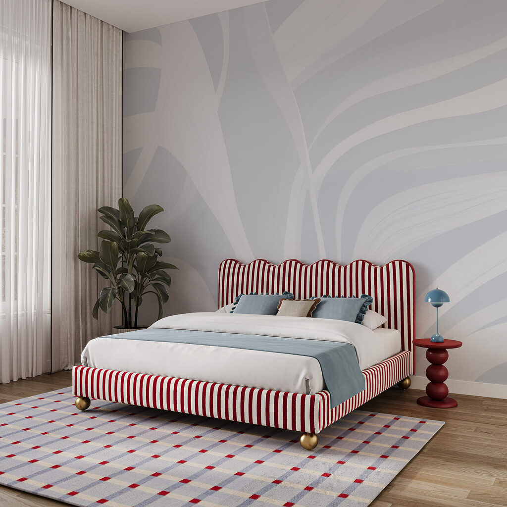 White and gray background
