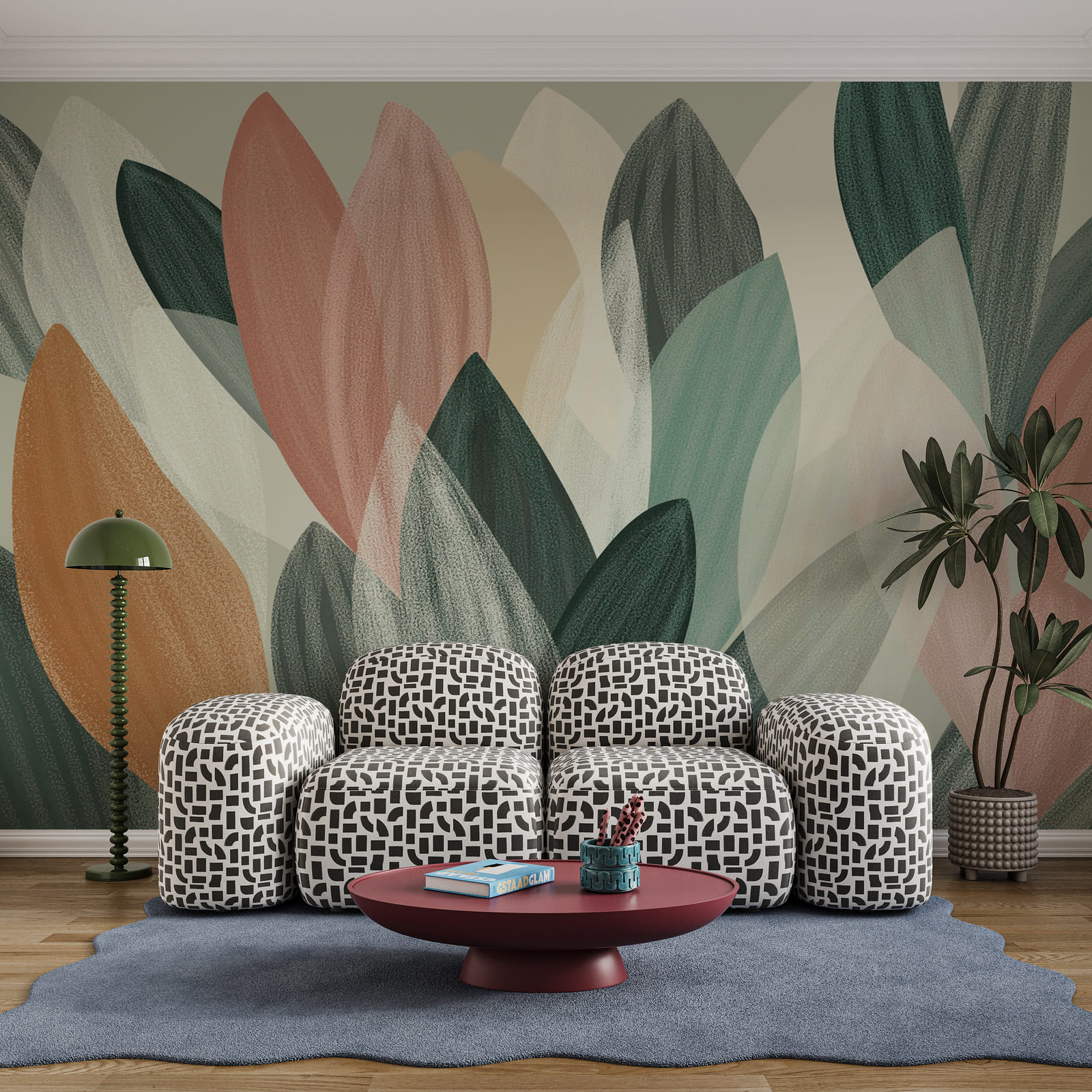- Vibrant foliage in harmonious colors - Vibrant foliage in harmonious colors