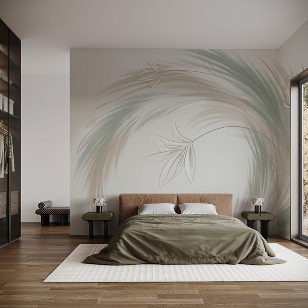 Drawing of a plant Wall mural Drawing of a plant