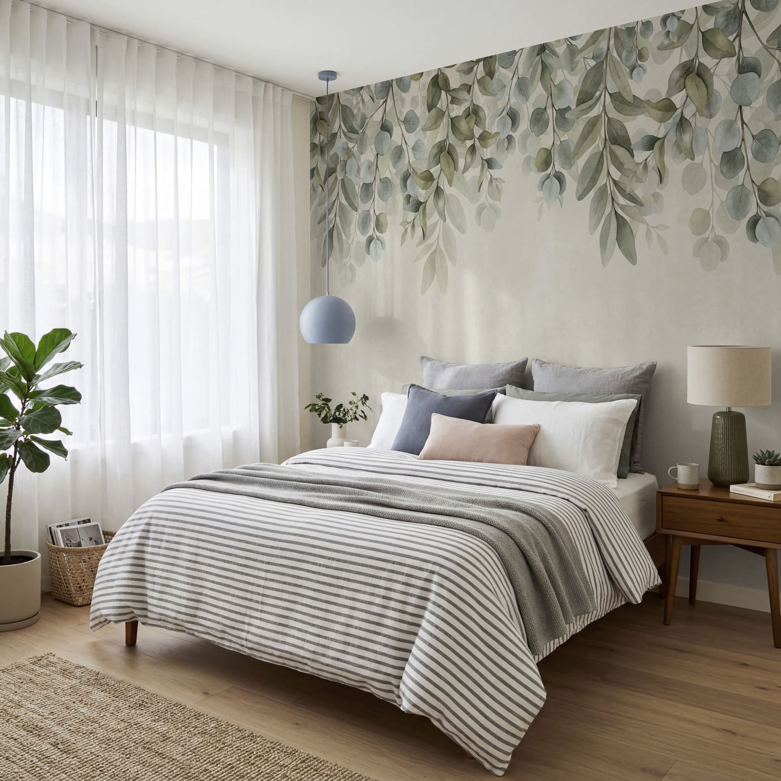 Gentle leaves framing a soft background Gentle leaves framing a soft background