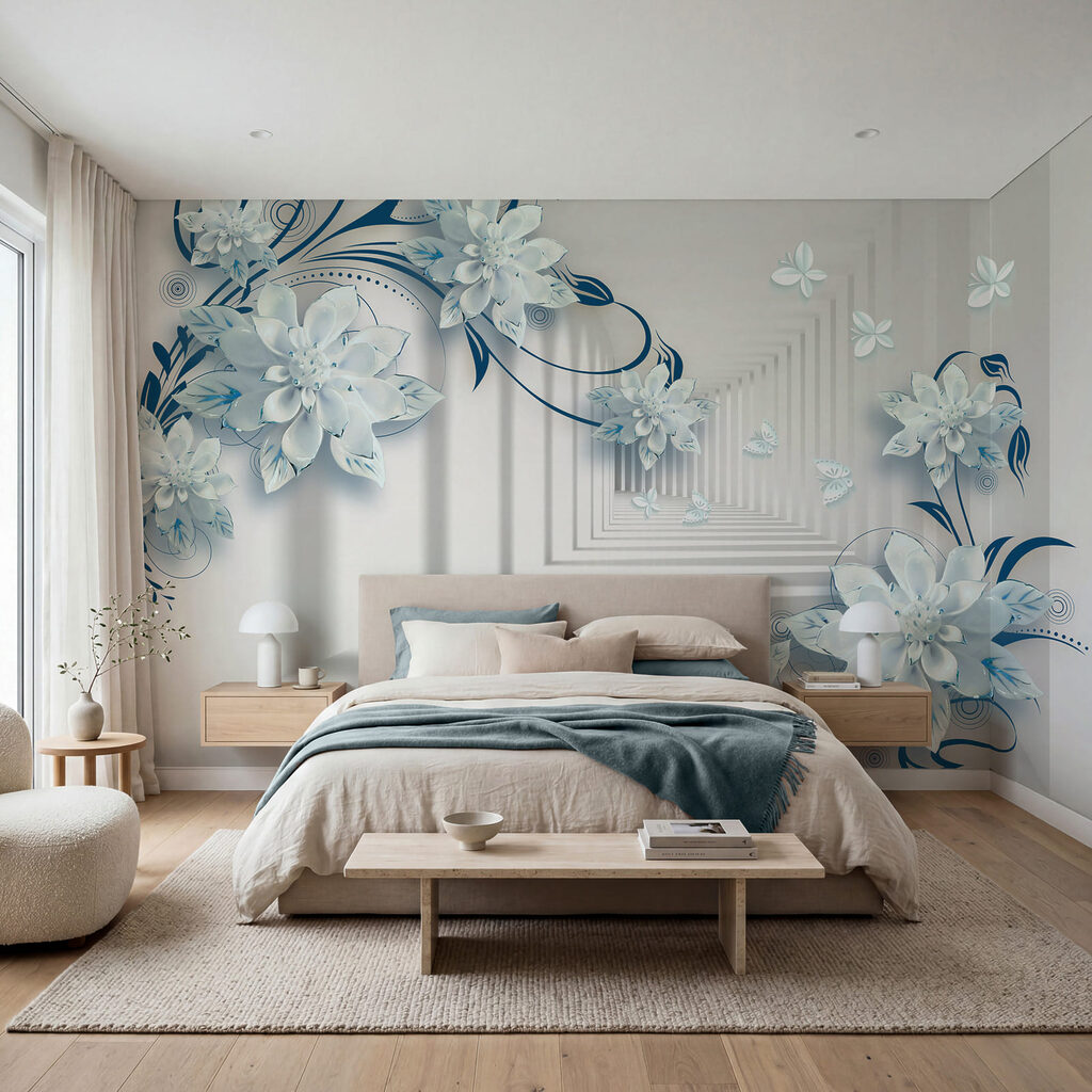 Delicate blooms and graceful butterflies Delicate blooms and graceful butterflies
