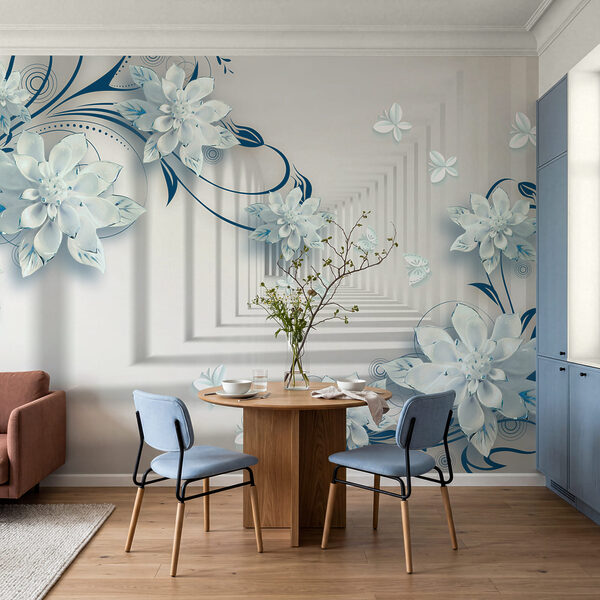 Delicate blooms and graceful butterflies Delicate blooms and graceful butterflies