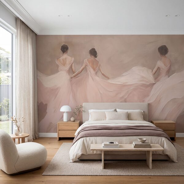 Painting of a woman in white dresses Painting of a woman in white dresses