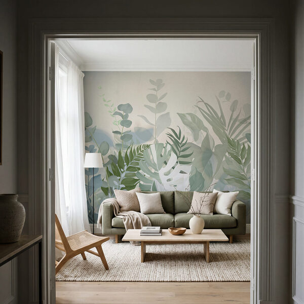 Soft leaves in tranquil tones Soft leaves in tranquil tones