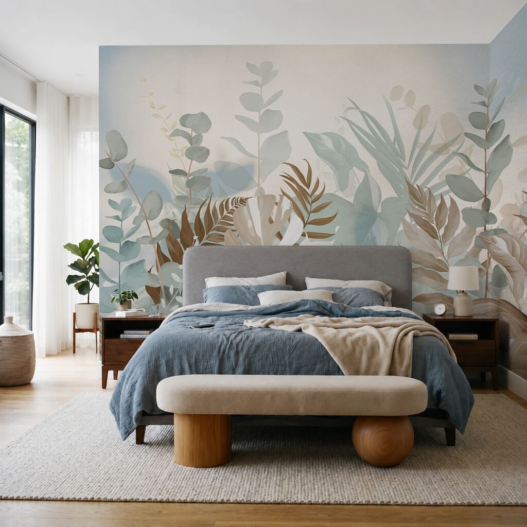 Lush greens in soft pastel hues Lush greens in soft pastel hues