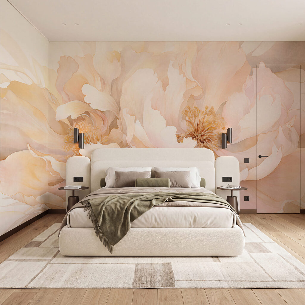 Soft blooms in warm pastel hues Soft blooms in warm pastel hues