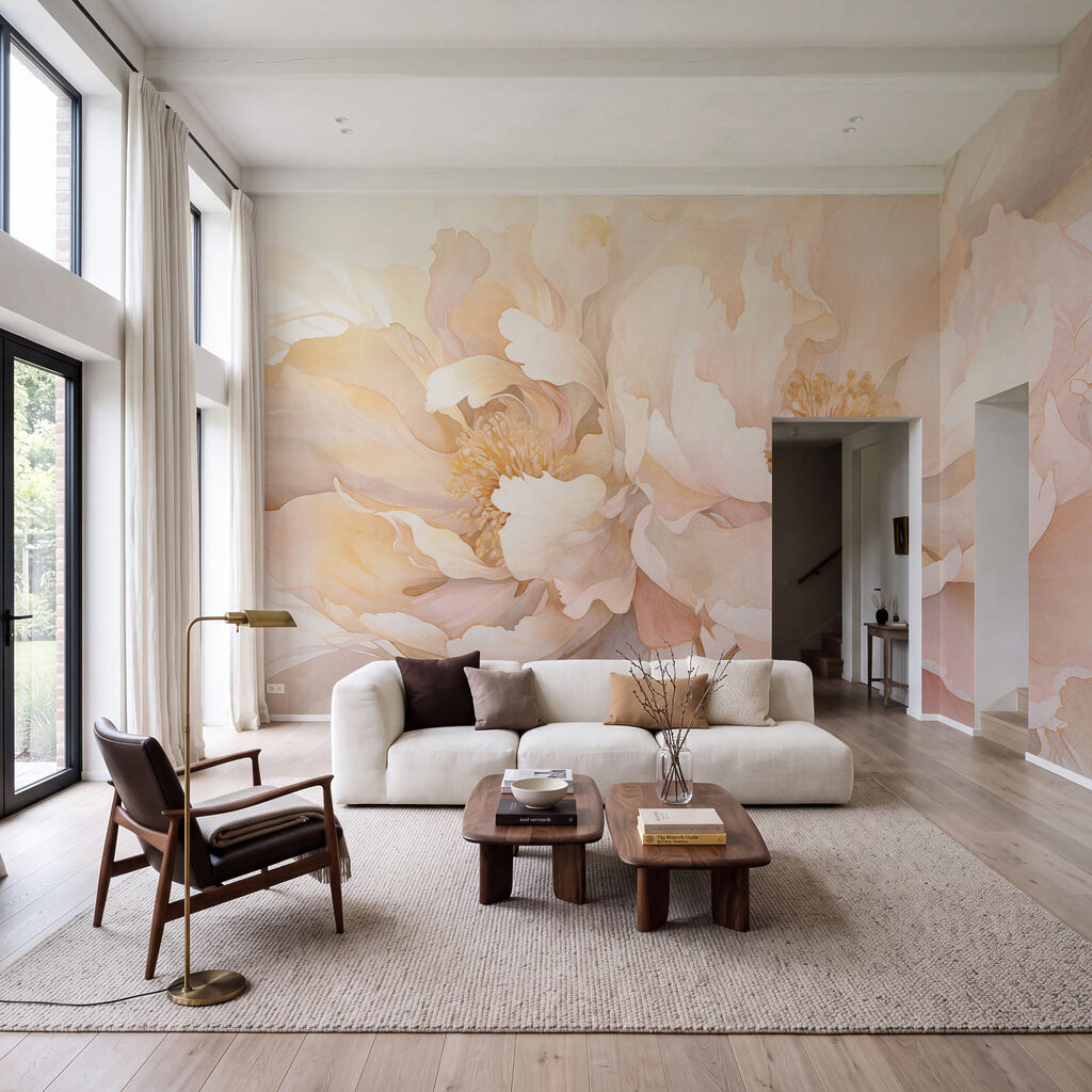 Soft blooms in warm pastel hues Soft blooms in warm pastel hues