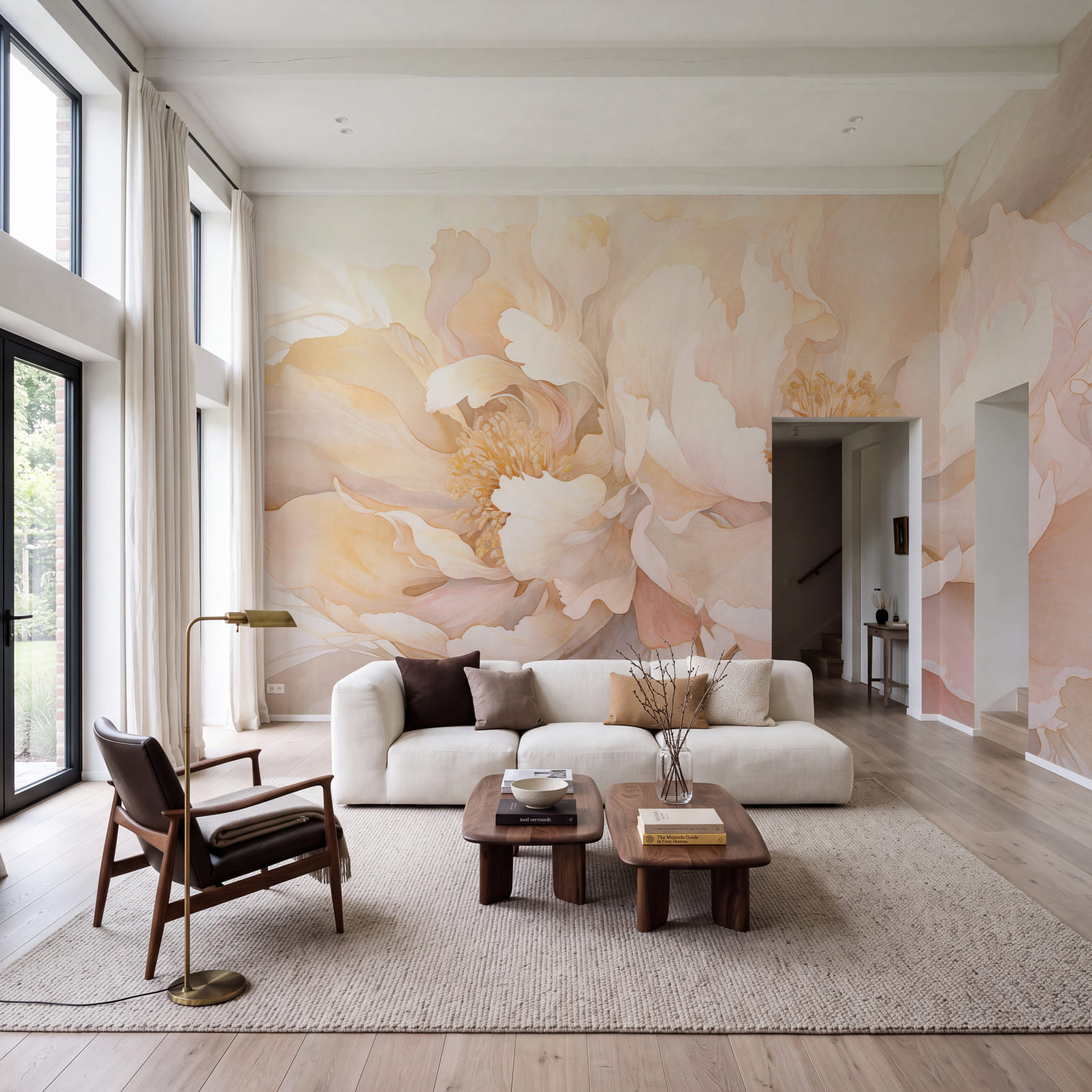 Soft blooms in warm pastel hues Soft blooms in warm pastel hues