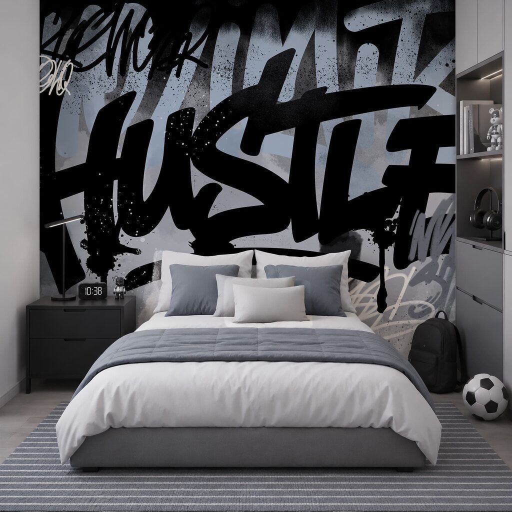 Black and white graffiti Black and white graffiti