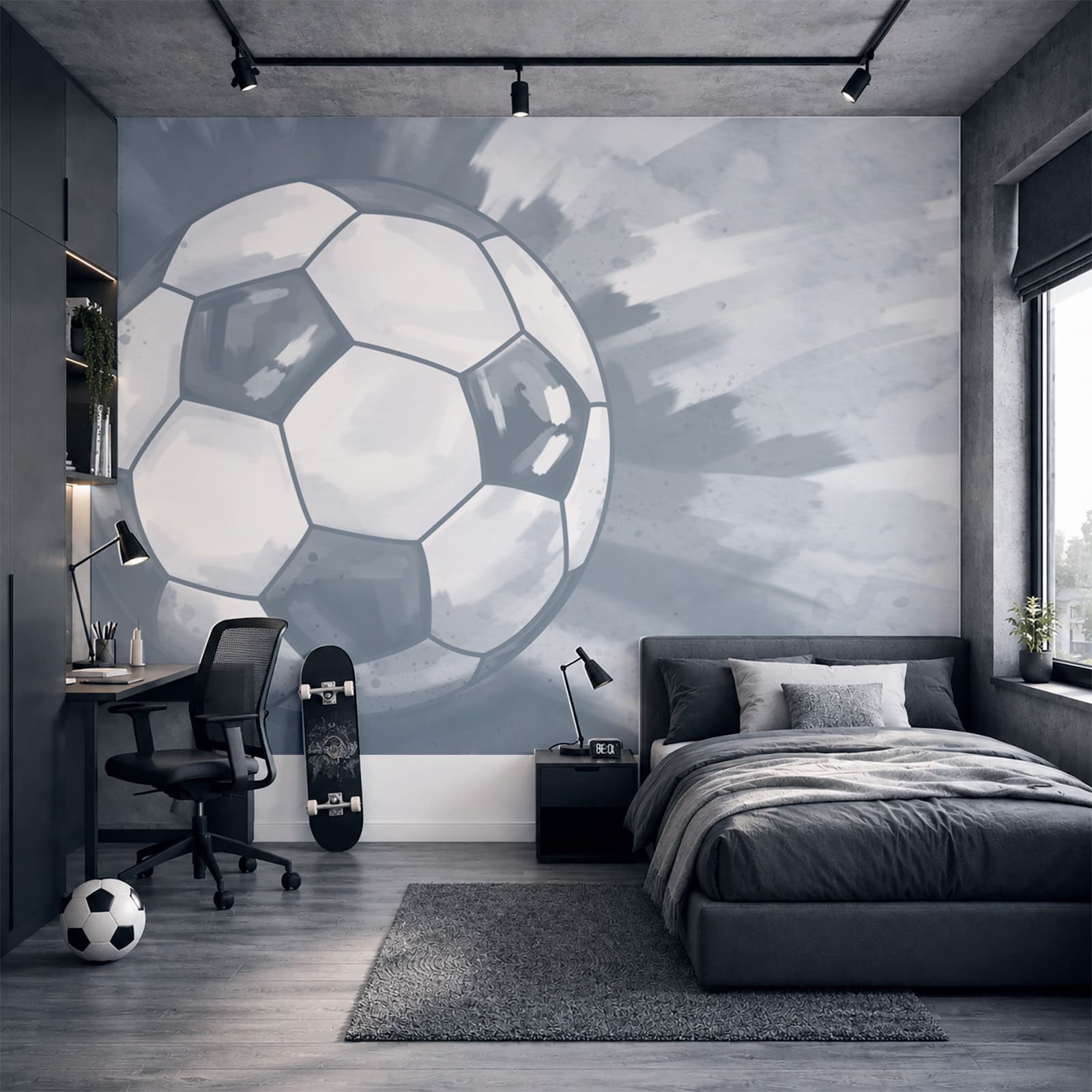 Football ball in the air Football ball in the air