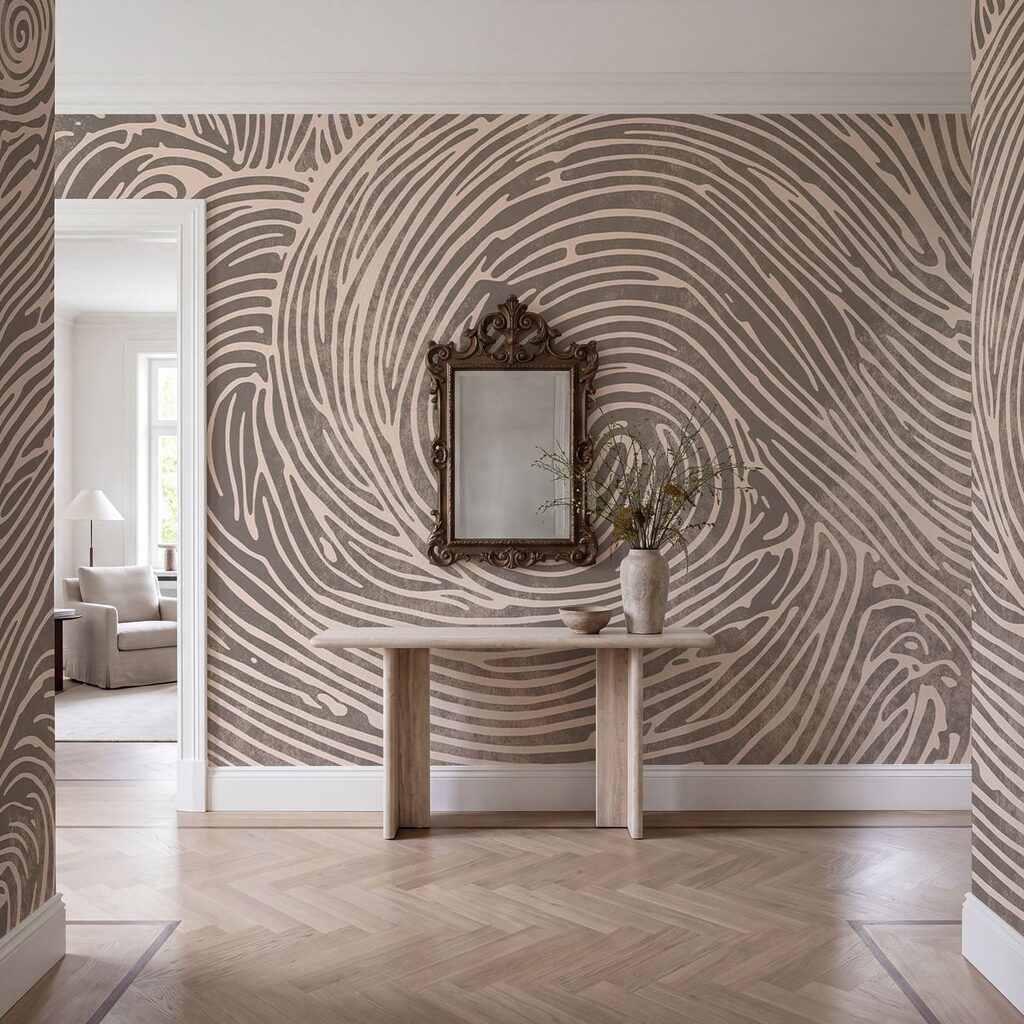 Intricate swirls create flowing patterns Intricate swirls create flowing patterns
