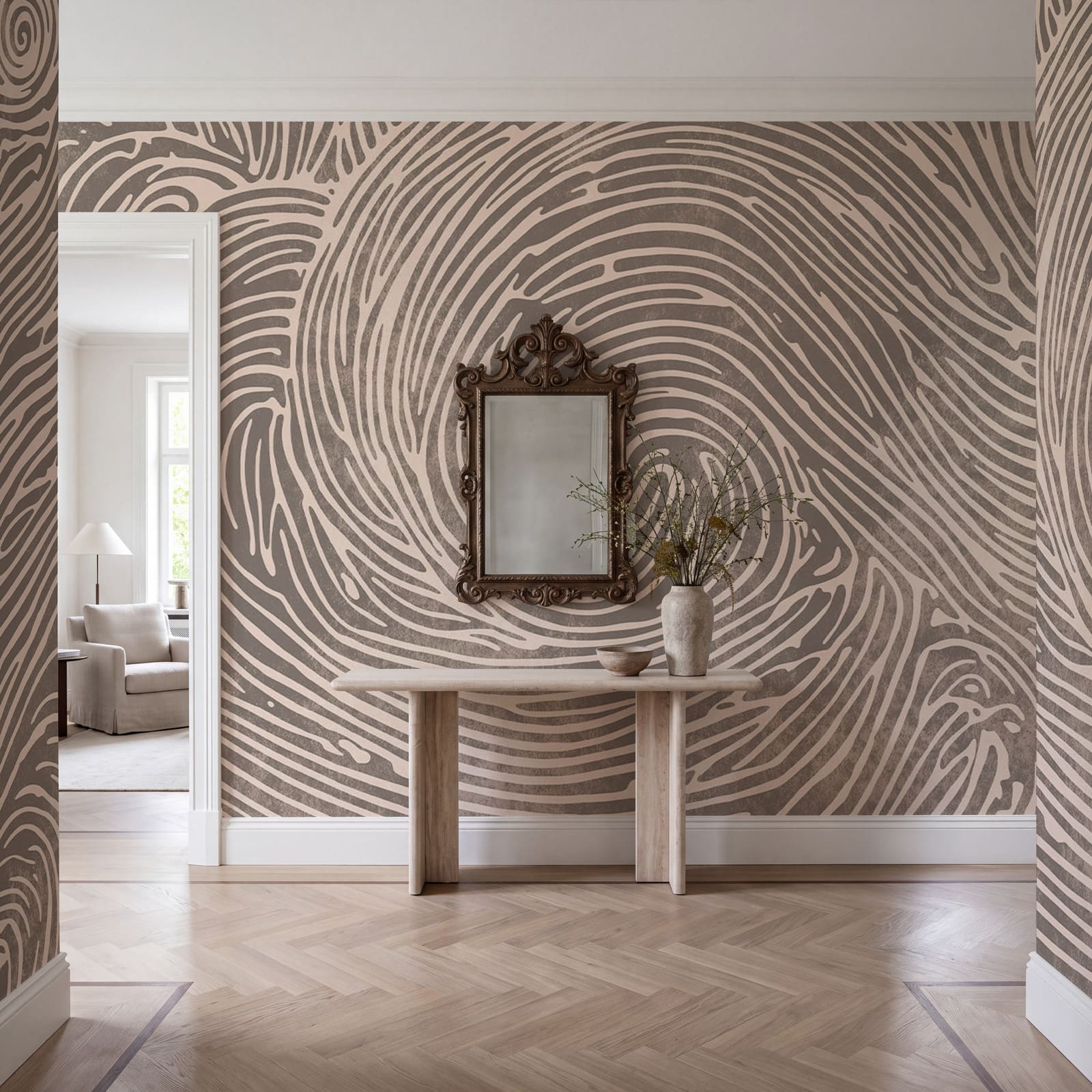 Intricate swirls create flowing patterns Intricate swirls create flowing patterns