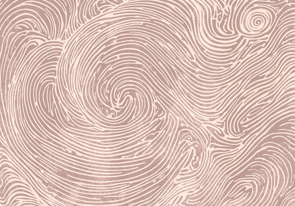 Swirling lines create visual rhythm