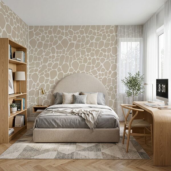 Pattern of white and tan stones
