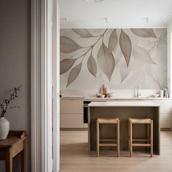 Delicate leaves in soft neutral tones Delicate leaves in soft neutral tones