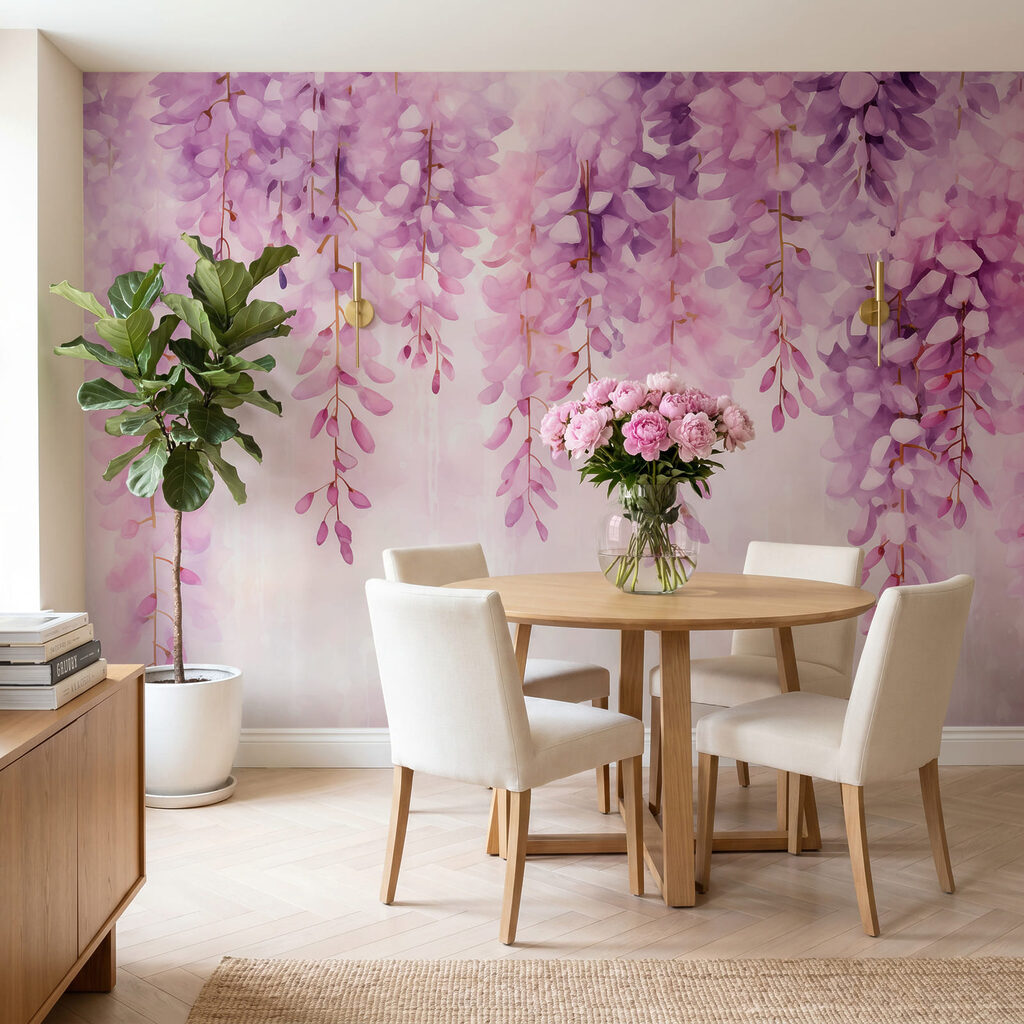 Soft lavender blossoms hanging gracefully Soft lavender blossoms hanging gracefully