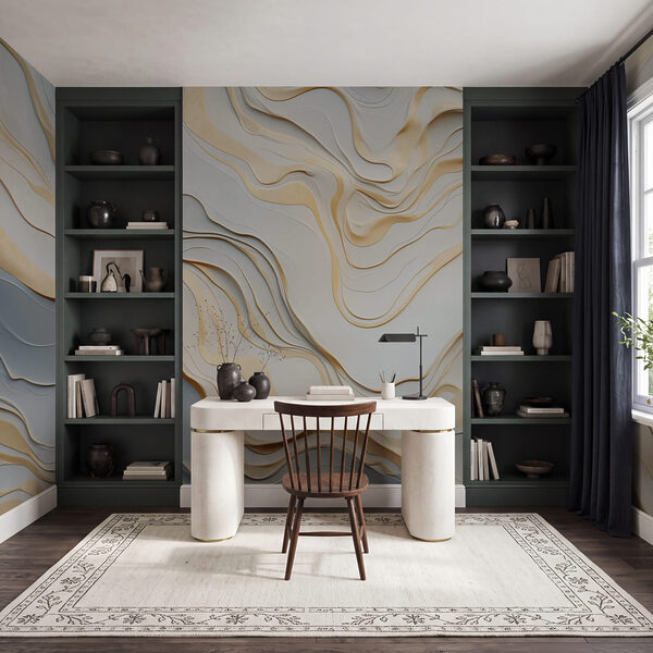 Abstract waves of light tones