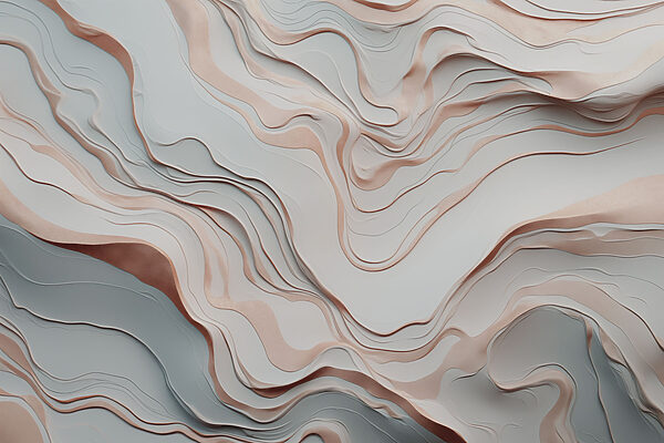 White and brown paper cut out