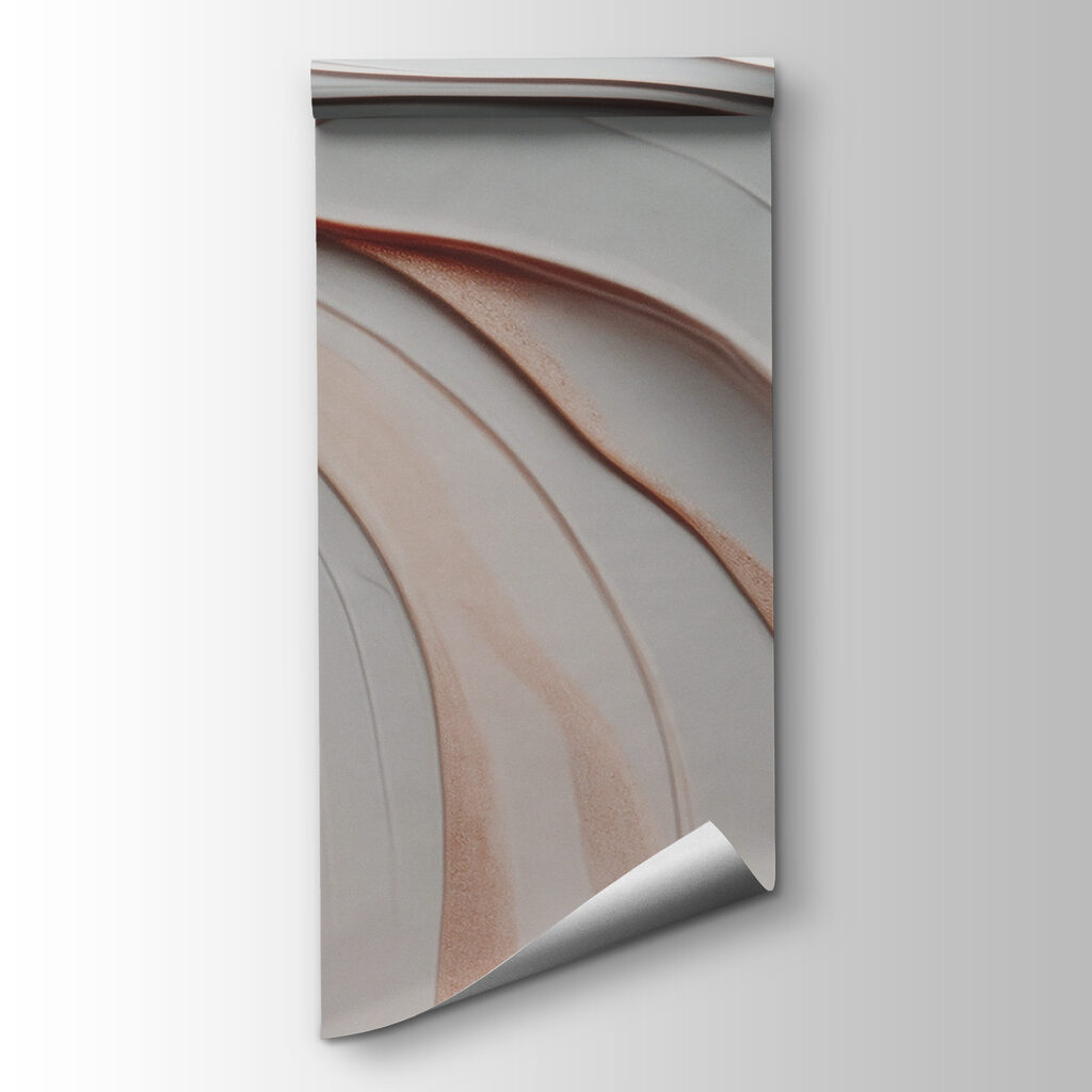 White and brown paper cut out