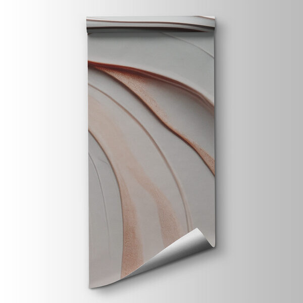 White and brown paper cut out