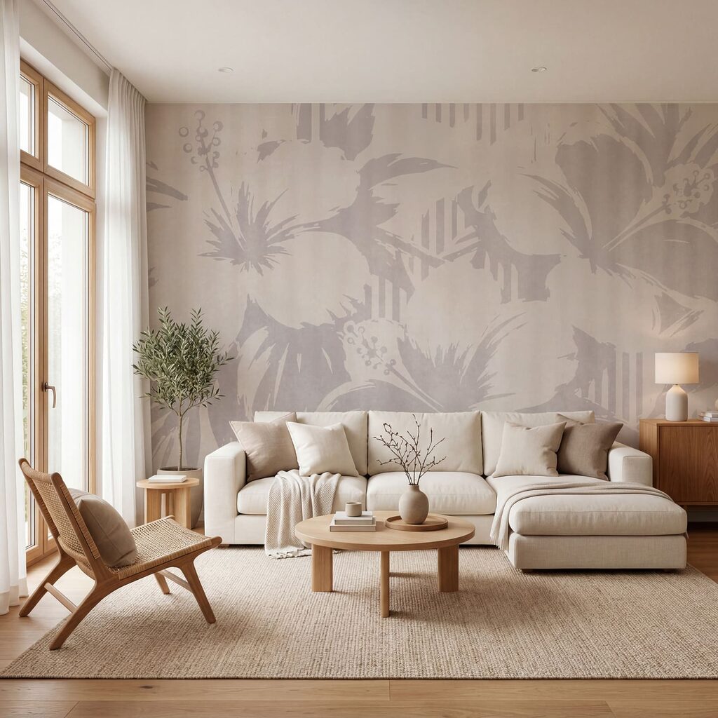 - Soft floral patterns for serene spaces