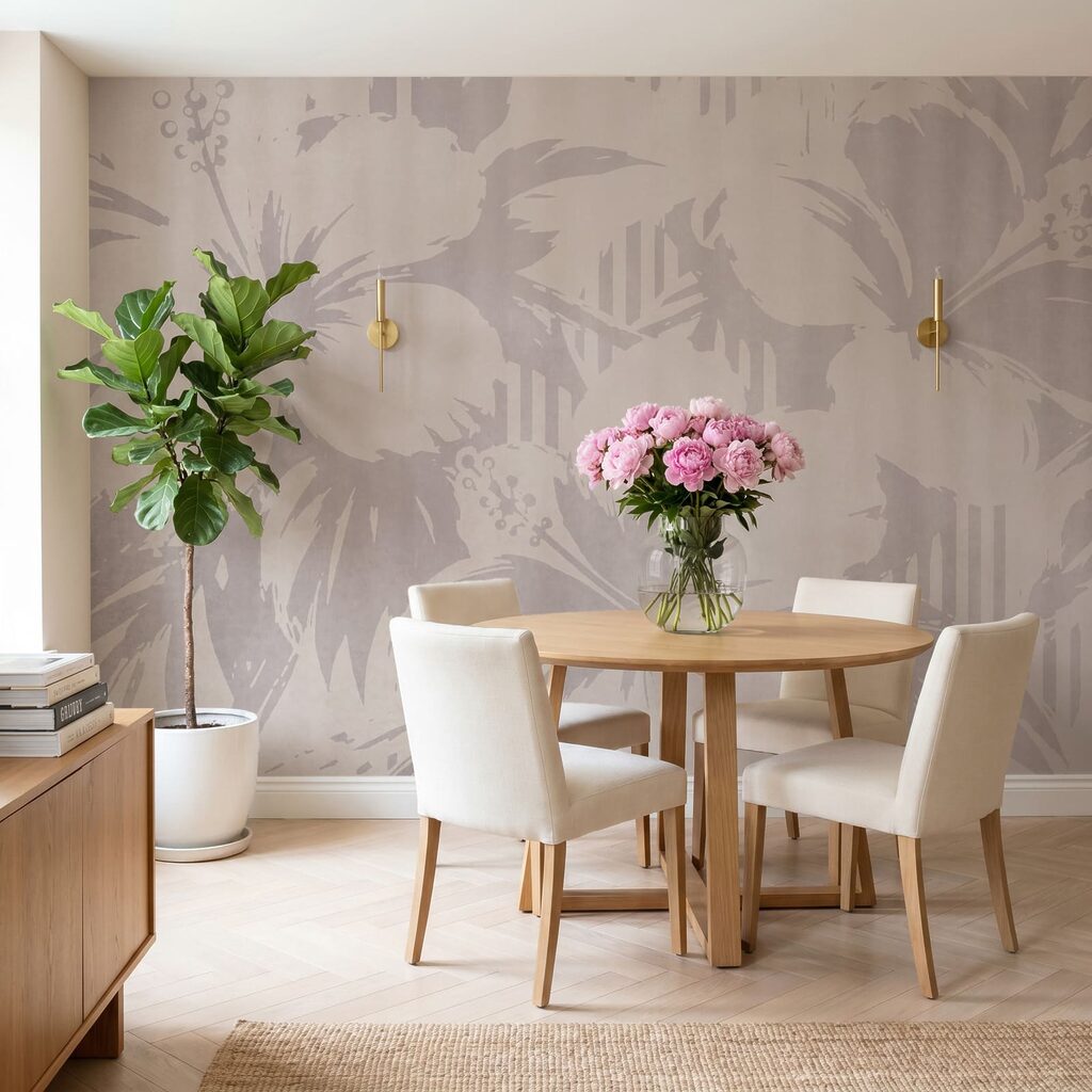- Soft floral patterns for serene spaces