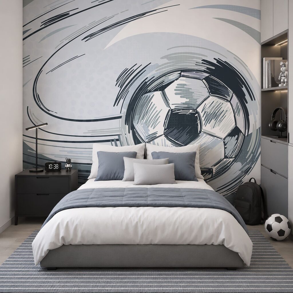 Football ball in a tornado