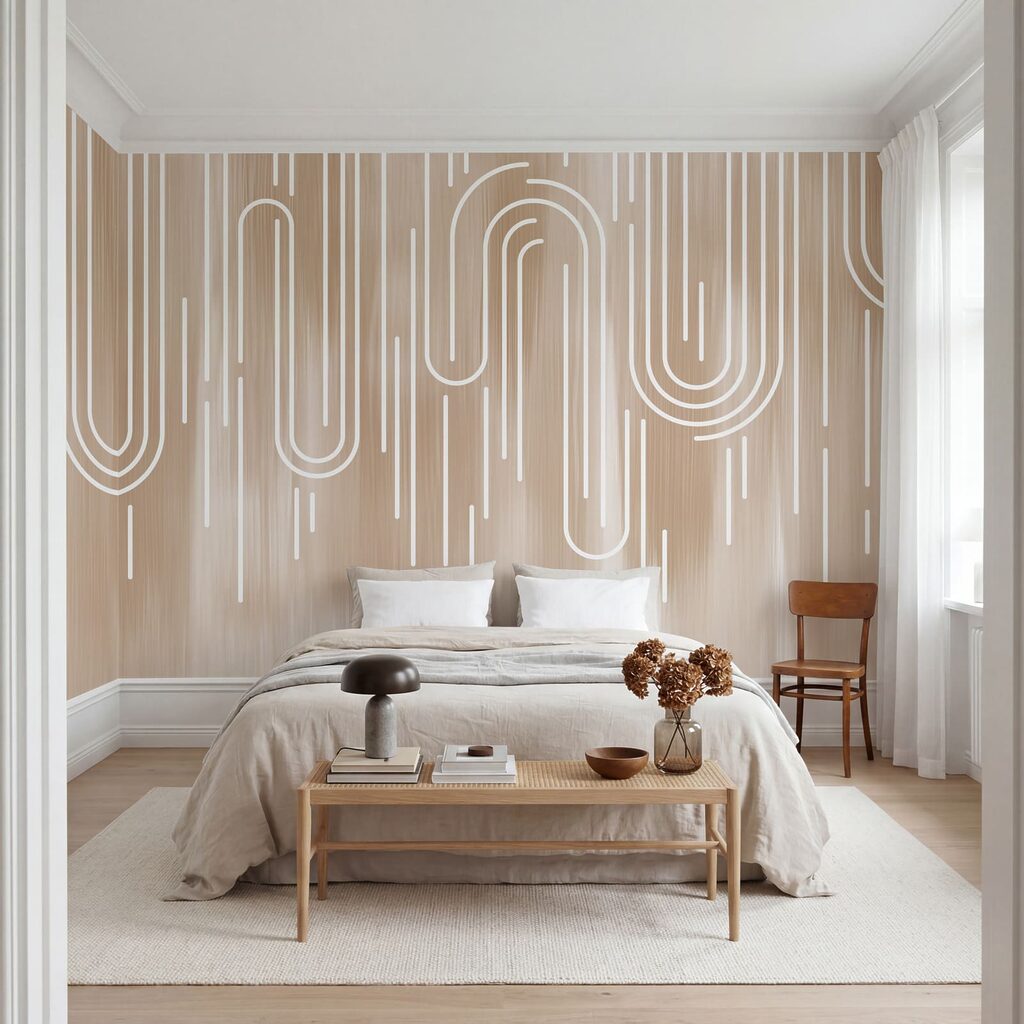 White lines on a brown background White lines on a brown background