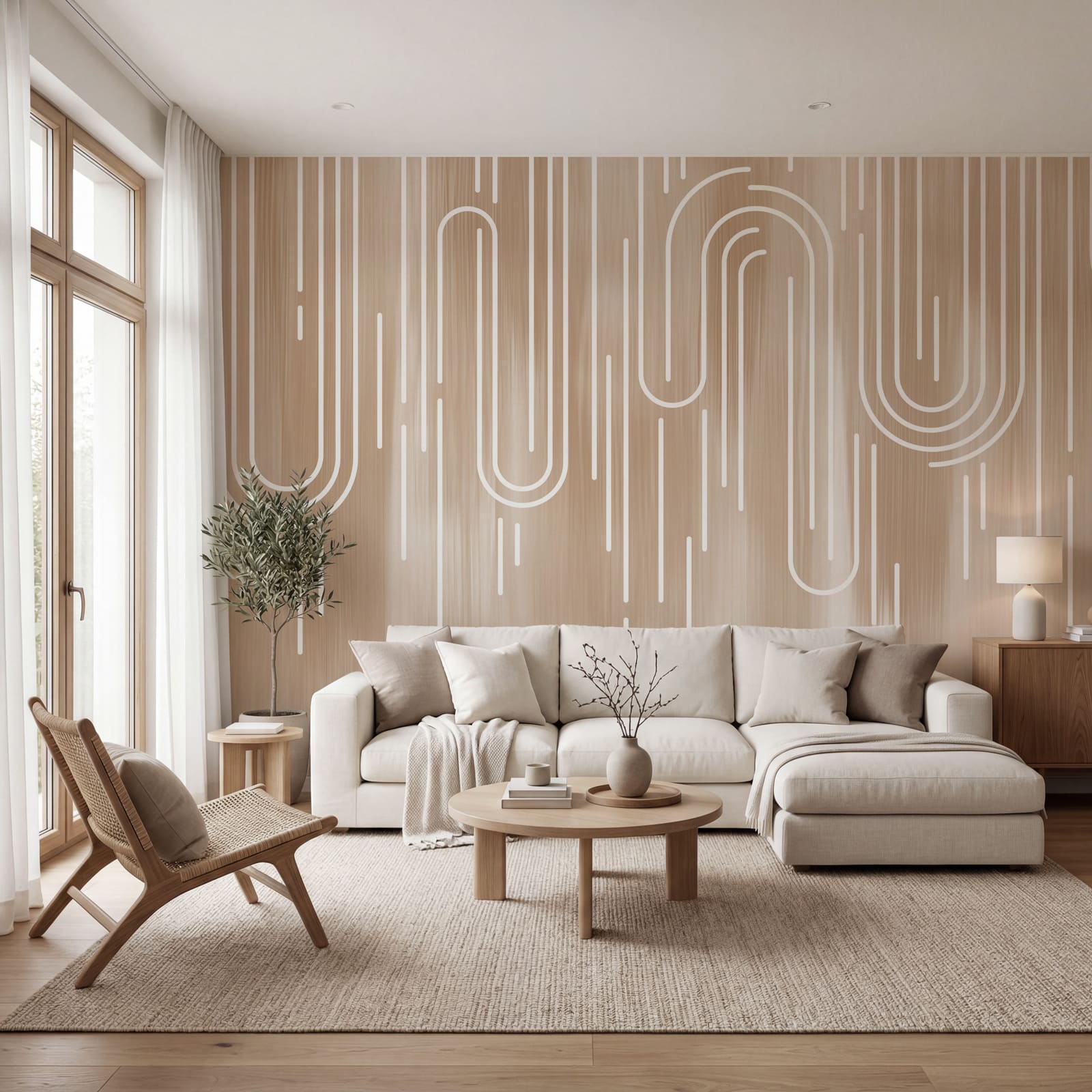 White lines on a brown background White lines on a brown background