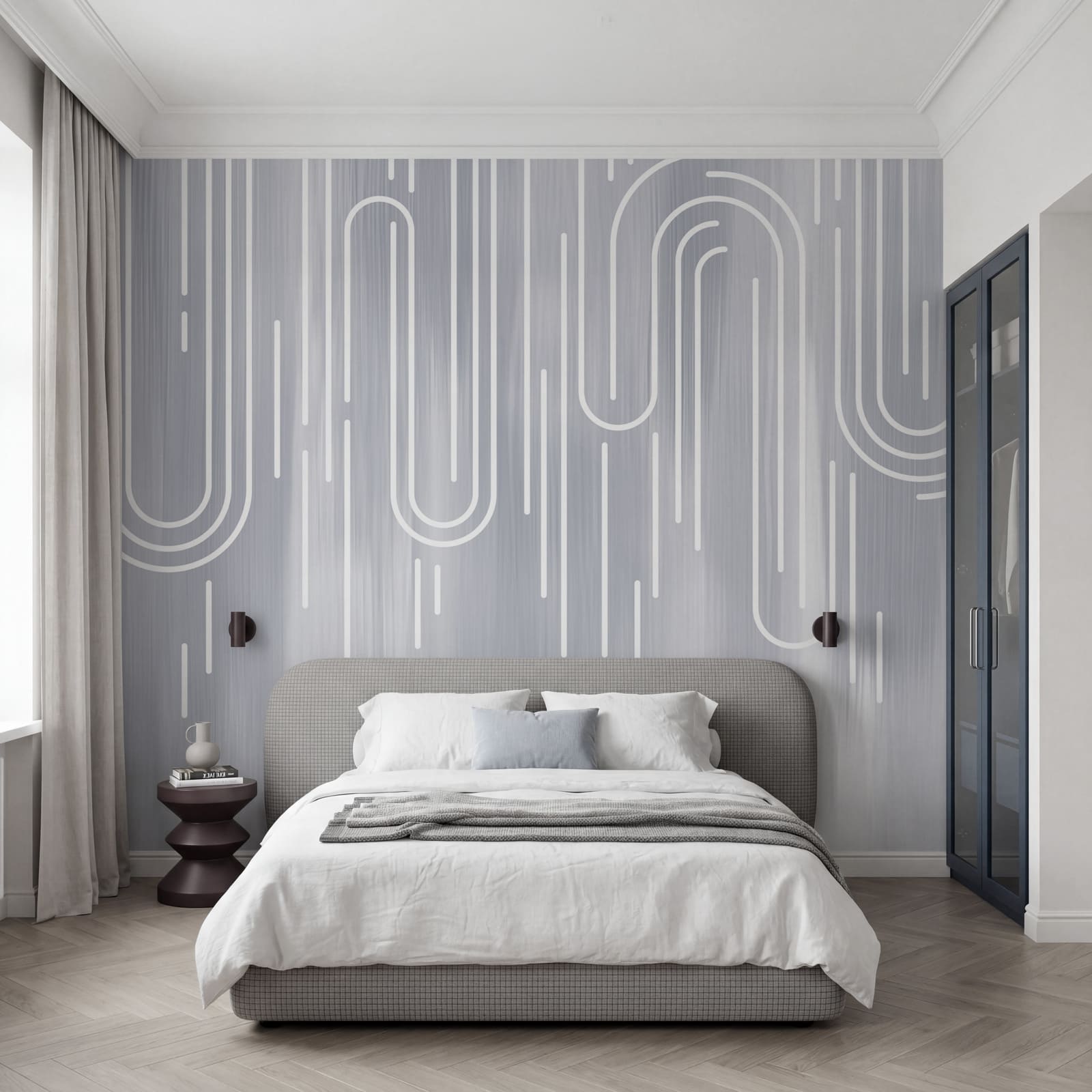 White lines on a gray background White lines on a gray background