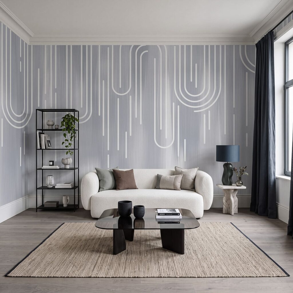 White lines on a gray background White lines on a gray background