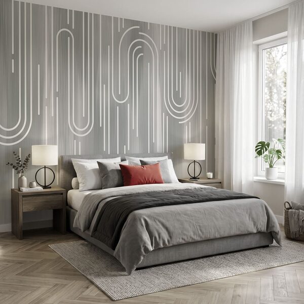 White lines on a gray background White lines on a gray background