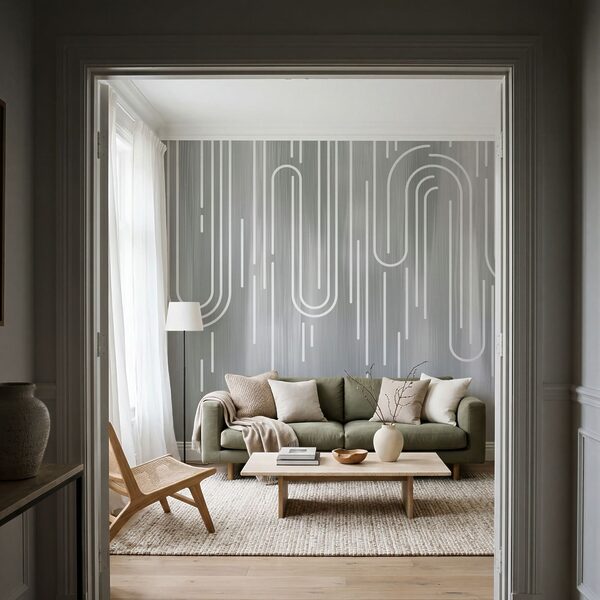 White lines on a gray background White lines on a gray background