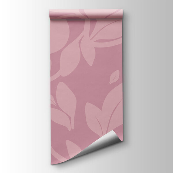 Pink pattern with leaves Pink pattern with leaves