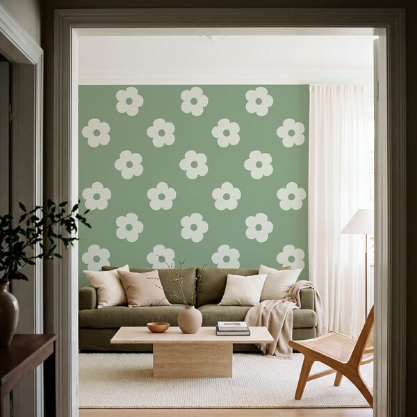 Pattern of white flowers Pattern of white flowers