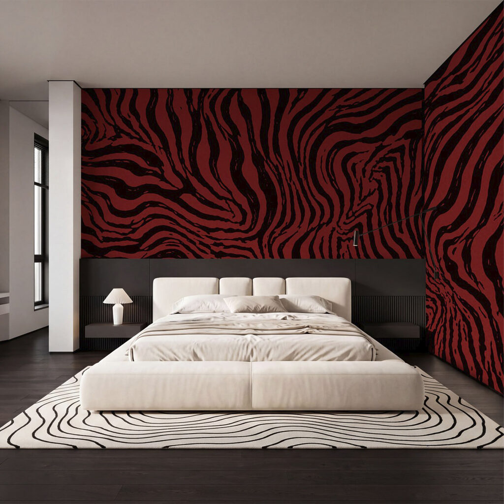 Red and black striped pattern Red and black striped pattern