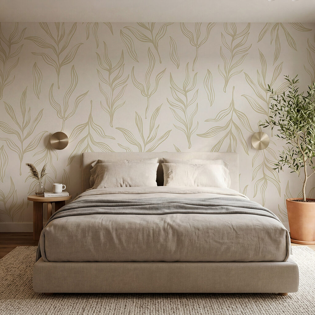 Pattern of leaves on a white background Pattern of leaves on a white background