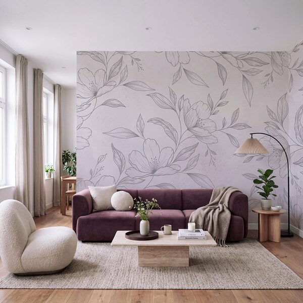 Delicate florals in soft hues
