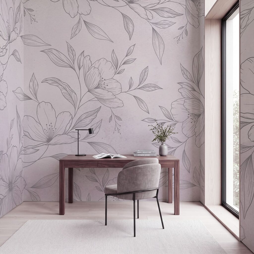 Delicate florals in soft hues