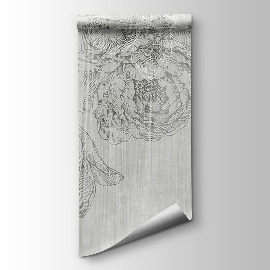 White and gray floral pattern White and gray floral pattern