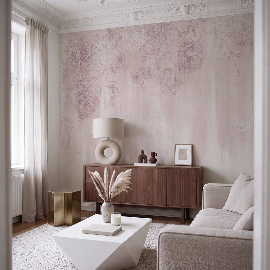 Pink and white floral pattern Pink and white floral pattern