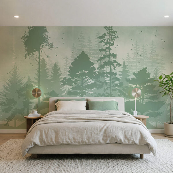 Group of trees in a forest