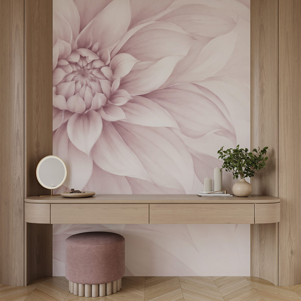 Delicate blooms in soft pink hues